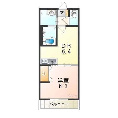 石津川駅 徒歩10分 2階の物件間取画像